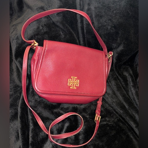 Tory Burch Burgundy Leather Crossbody Bag - Picture 12 of 15